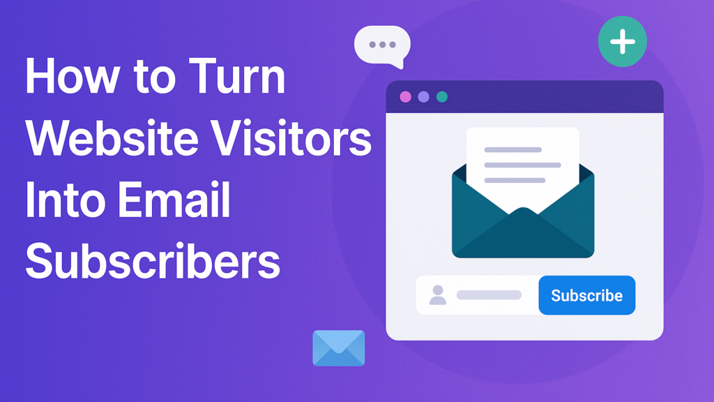 how to turn website visitors into email subscribers
