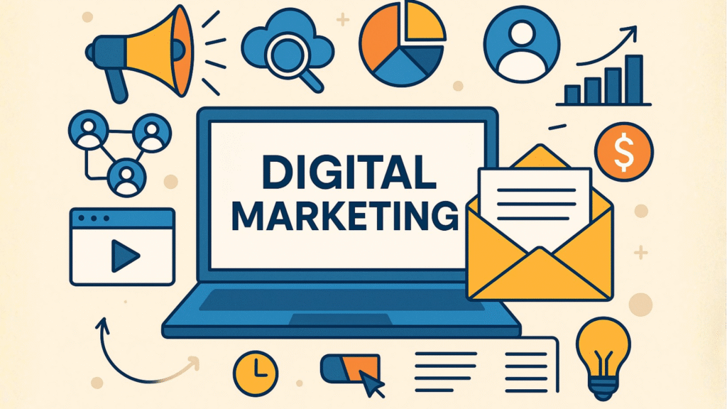 write a long form, high quality seo optimized article with a minimum of 1000–1500 words. use the following title for the article 👉 [what is digital marketing & how email marketing fits into it] f